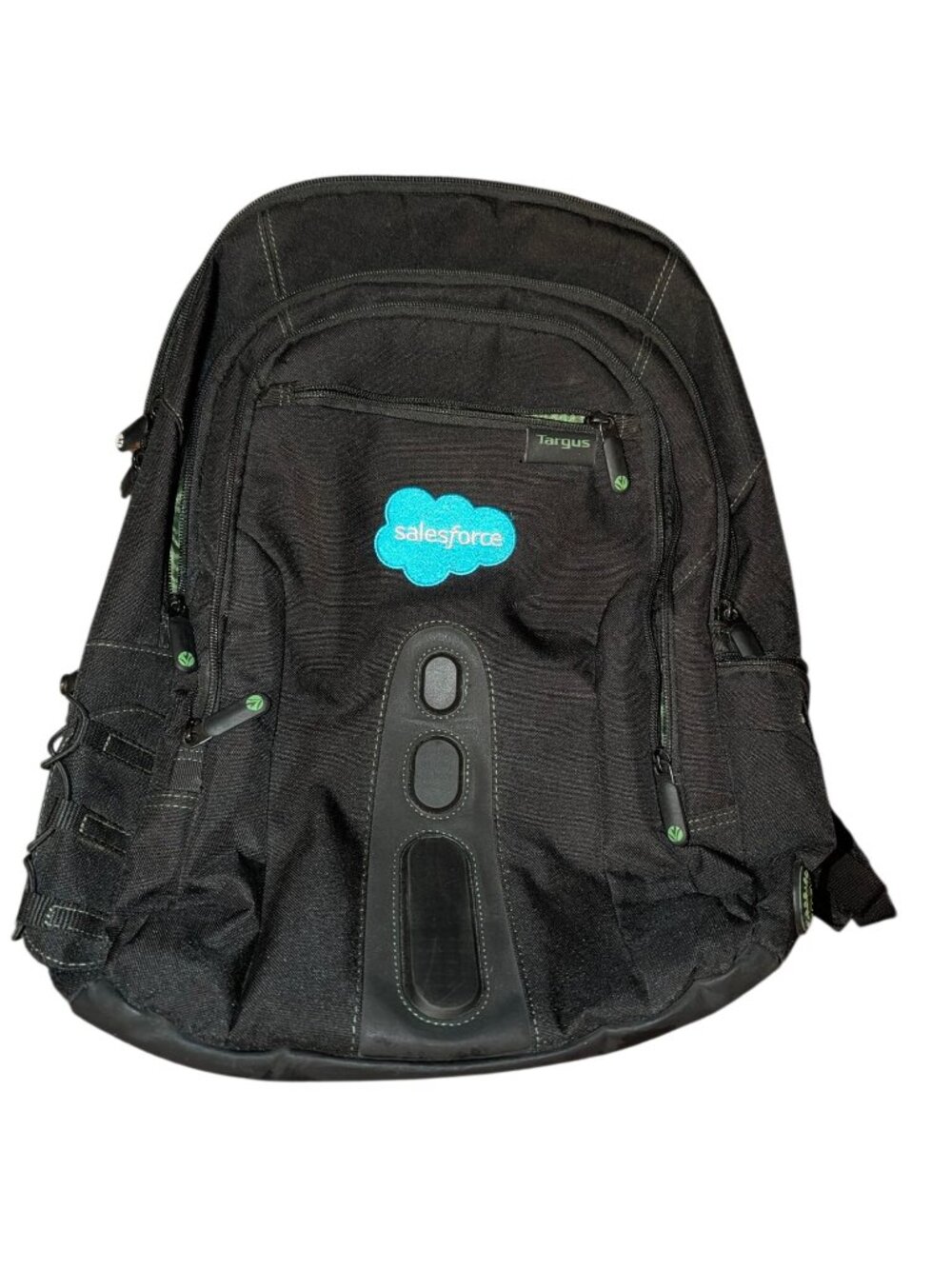 Targus Black Backpack With Salesforce Logo - Multiple Compartments Padded Laptop